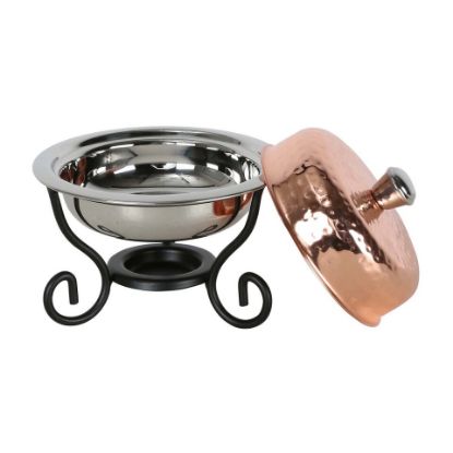 Picture of Chefline Copper Mini Round Chefing Dish 400ml 84450A