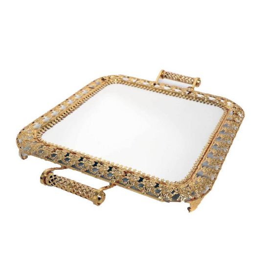 Picture of Home Square Tray 22in TR5033L/2H Gold