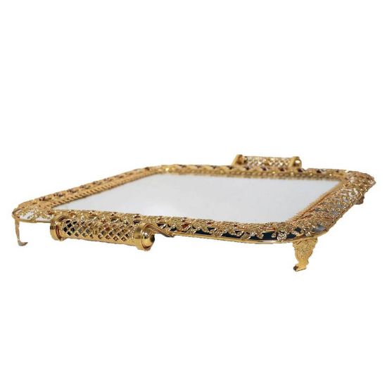 Picture of Home Square Tray 22in TR5033L/2H Gold