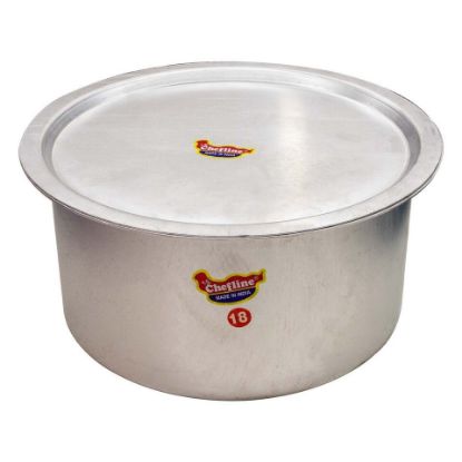 Picture of ChefLine Cooking Pot With Lid Aluminium 18 cm