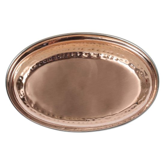 Picture of Chefline Double Wall Copper Oval Curry Dish 18.5cm