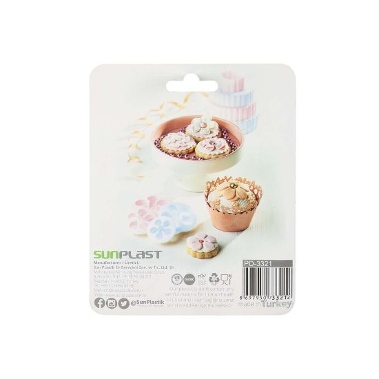 Picture of Sunplast Rose Fondant Cookie Cutters 4pcs Set PD-3321