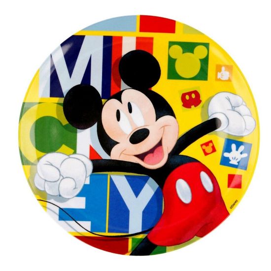 Picture of Mickey Mouse Melamine Plate Without Rim 44258