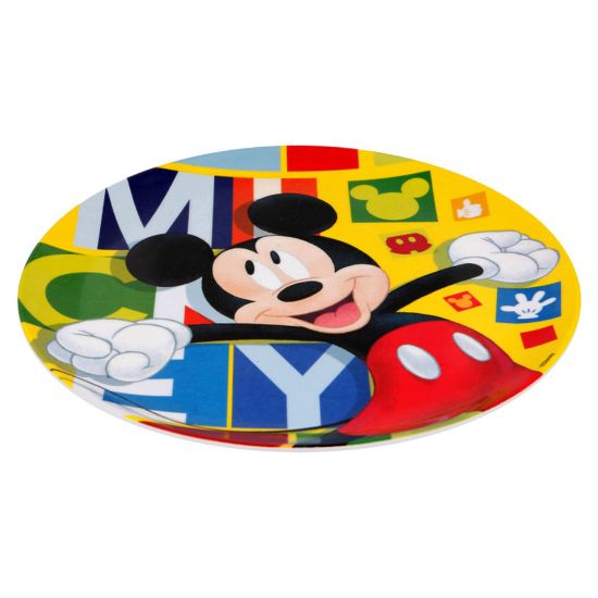 Picture of Mickey Mouse Melamine Plate Without Rim 44258