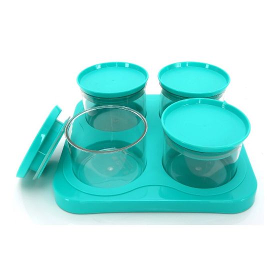 Picture of Home Royal Jar + Tray 4pcs  Approx 600ml INDJ