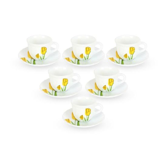 Picture of La Opala Cup & Saucer 12pc Tulip 16cl