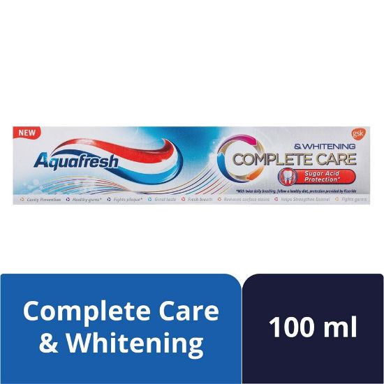 Picture of Aquafresh Complete Care And Whitening Fluoride Toothpaste 100ml