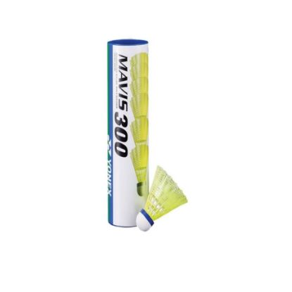 Picture of Yonex Mavis 300 Medium Speed Nylon Badminton (1 Tube/6) Shuttlecocks, Yellow