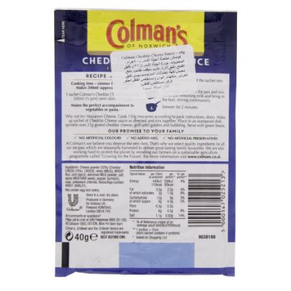 Picture of Colman's Cheddar Cheese Sauce 40g(N)