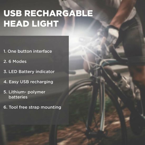 Picture of Spartan - Bicycle Head Light 500 Lumens SP-9056