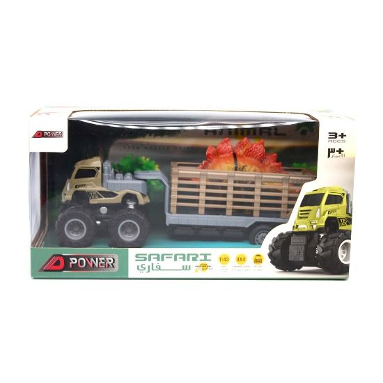 Picture of D Power Die Cast Truck With Dinosaur KLX182