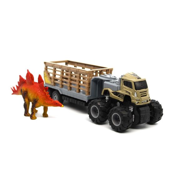 Picture of D Power Die Cast Truck With Dinosaur KLX182