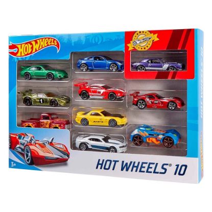 Picture of Hot Wheels Basic Cars, 10 Hot Wheels Car in 1 Pack 54886