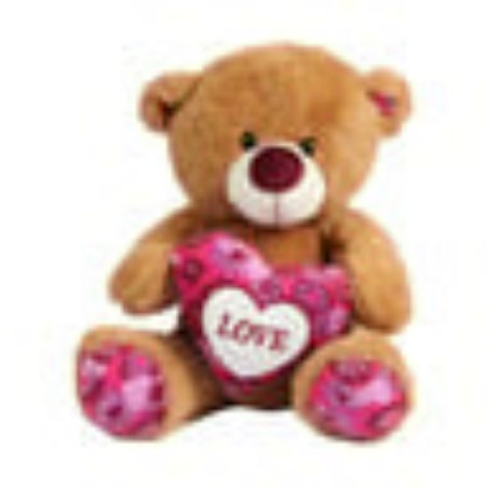 Picture of Fabiola Soft Bear With Heart 30cm YD4560 Assorted