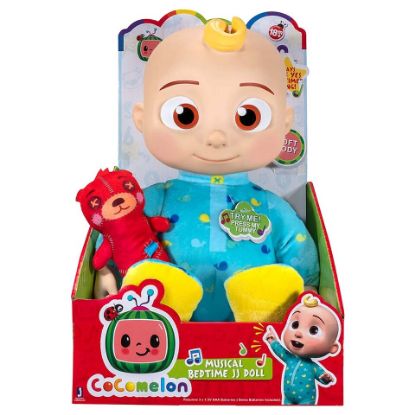 Picture of Cocomelon Official Plush Bedtime JJ Doll 10 inches with Sound CMW0016