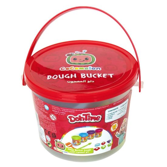 Picture of Cocomelon Mega Dough Bucket TP101582 Assorted Colours