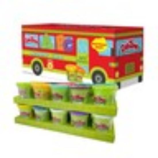 Picture of Doh Time Dough 20 in 1 Bus Maga Pack Value Set 101938 Assorted Colours