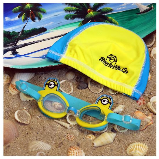 Picture of Universal Minions Kids Boys Swim cap & Goggle Set SG-006