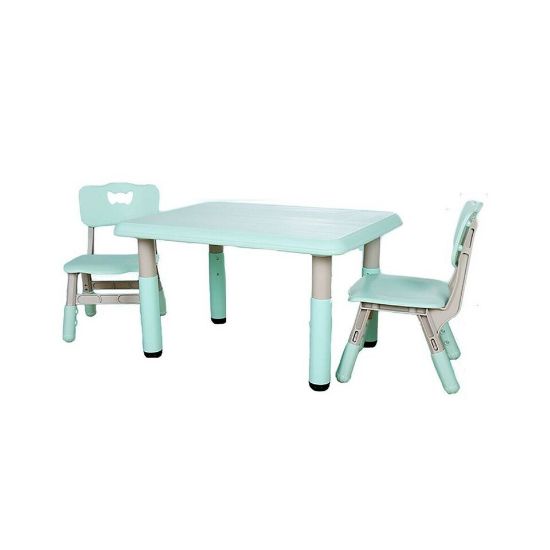 Picture of Little Angel Kids Study Table and Chair Set L-ZY10-TURQUOISE