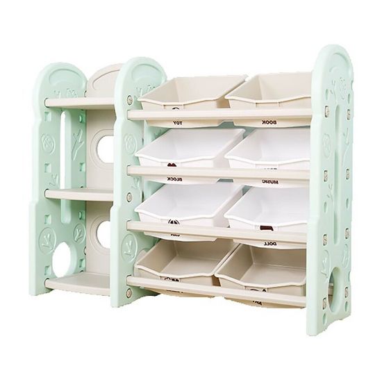 Picture of Little Angel Kids Toys Storage Multipurpose Rack L-SNJ04-GREEN