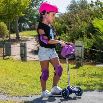 Picture of Smart Trike T-Scooter T3 with Safety Gear, Purple, 2000501