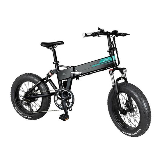 Picture of Fiido E-Bike Folding M1FIIDO Black 20" Fat Tires Electric Bikes