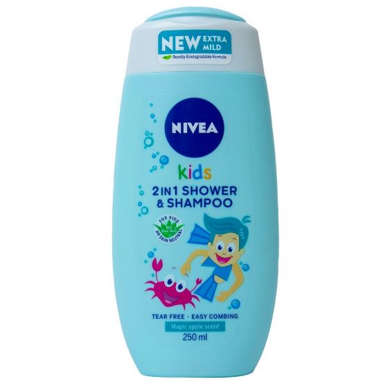 Picture of Nivea Kids 2in1 Shower & Shampoo Magic Apple 250ml