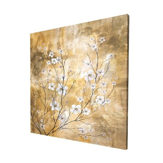 Picture of Maple Leaf Canvas Wall Picture With Wooden Frame 56x56cm