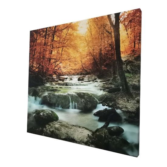 Picture of Maple Leaf Canvas Wall Picture With Wooden Frame 30x30cm