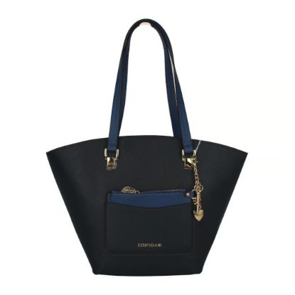 Picture of Cortigiani PU Synthetic Leather Bag For Ladies, Navy, CTGKDGZ23-16