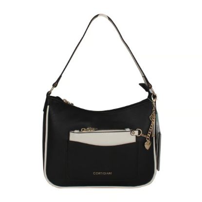 Picture of Cortigiani PU Synthetic Leather Bag For Ladies, Black, CTGKDGZ23-18