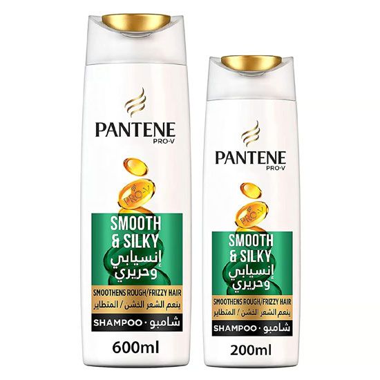 Picture of Pantene Pro-V Smooth & Silky Shampoo 600ml  + 200ml