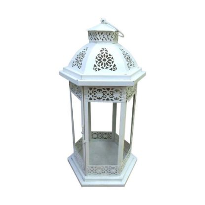 Picture of Maple Leaf Decorative Metal Fanoos Lantern 21x23x43cm JK2011