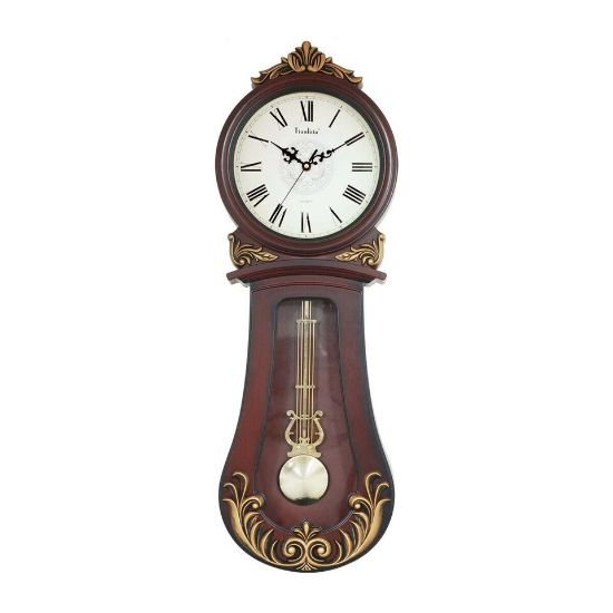 Picture of Maple Leaf Battery Operated PVC Pendulum Wall Clock 71.5x33.3x11.2cm TLD8400A