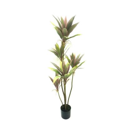 Picture of Maple Leaf Artificial Red Dracaena Plant with Pot 132cm 1709