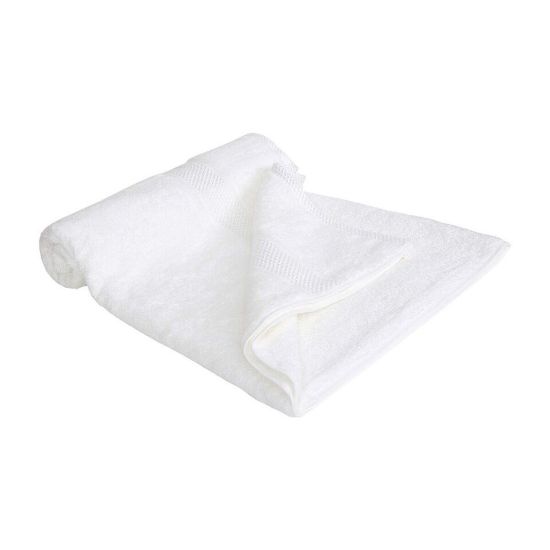 Picture of Laura Collection Bath Towel White Size: W70 x L140cm