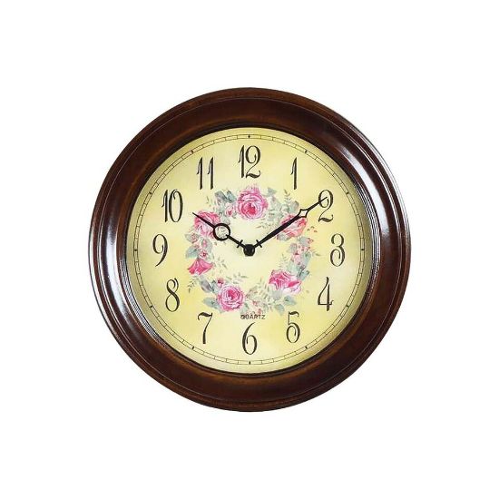 Picture of Maple Leaf Wooden Wall Clock C-8012-A6