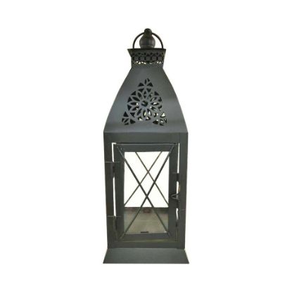 Picture of Maple Leaf Decorative Metal Fanoos Lantern 10x10x29cm JK2019