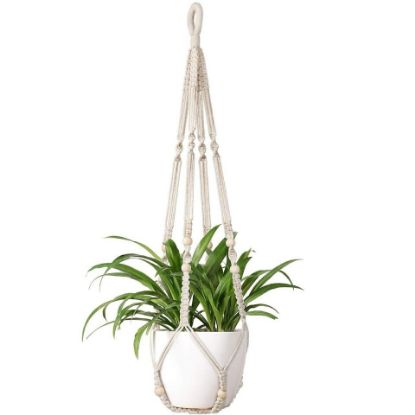 Picture of Maple Leaf Hanging Plant Holder with Pot 9051