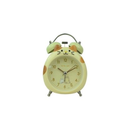 Picture of Maple Leaf Cat Shaped Table Alarm Clock 17112 Assorted