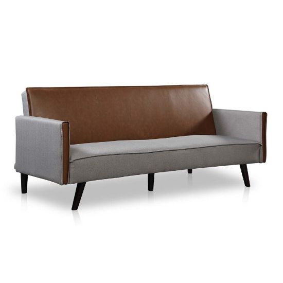 Picture of Maple Leaf Fabric Sofa Bed 4353 Grey