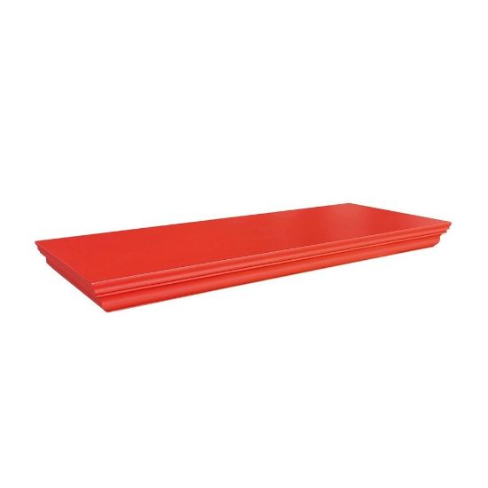 Picture of Maple Leaf Wooden Wall Shelf 60cm Red A902-1