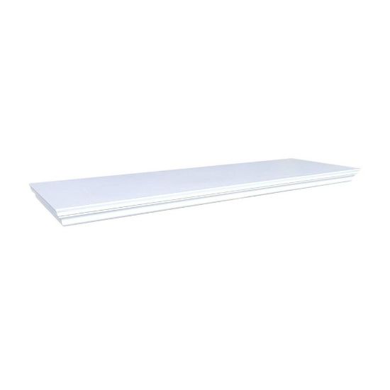 Picture of Maple Leaf Wooden Wall Shelf 80cm White A902-2