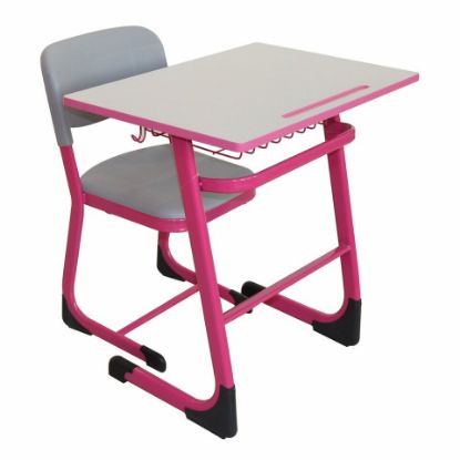 Picture of Maple Leaf Home Study Table + Chair D01 Table Size: L70 x W50 x H75cm Pink