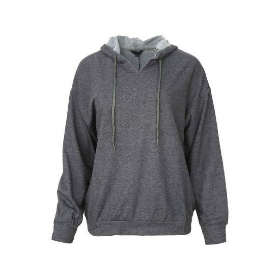 Picture of Reo Women's Sweater Hoodies WDIW106B Dark Grey 10