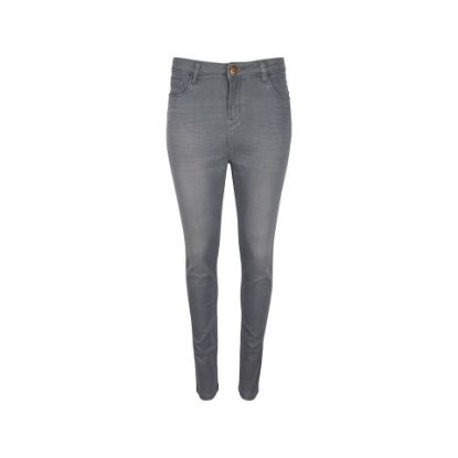 Picture of Reo Women's Fashion Jeans High Waist Super Skinny Grey 8