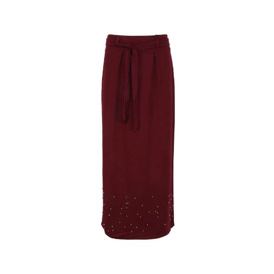 Picture of Reo Women's Long Skirt Maroon 10