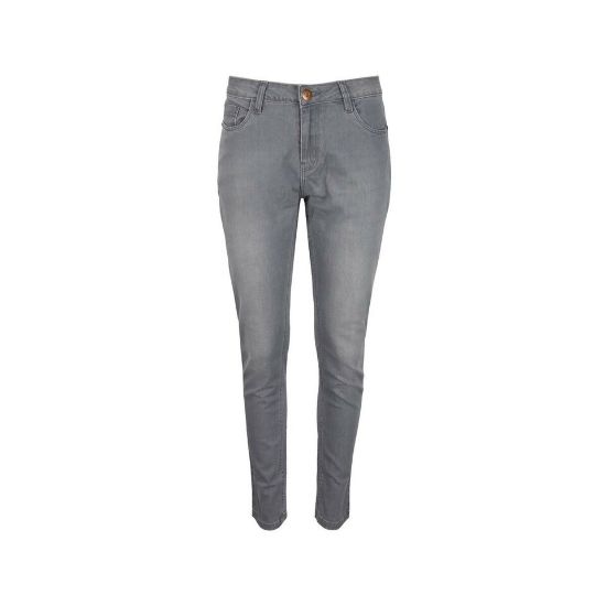 Picture of Reo Women's Fashion Jeans Straight Fit Denim Grey 8