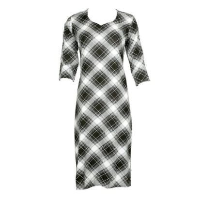 Picture of Khwaish Women's Kurtha Black Checks 1523745-BLKCHK, Large