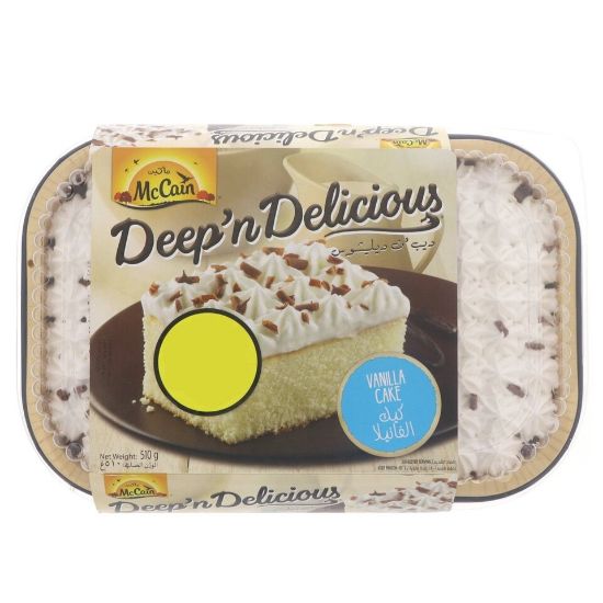 Picture of McCain Deep'n Delicious Vanilla Cake 510 g